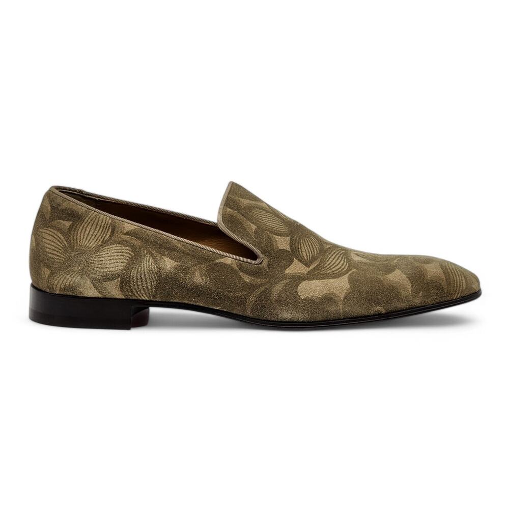 Christian Louboutin Dandelion Floral Suede Loafers Green EU 42 US 9 - New $995 - Picture 3 of 10